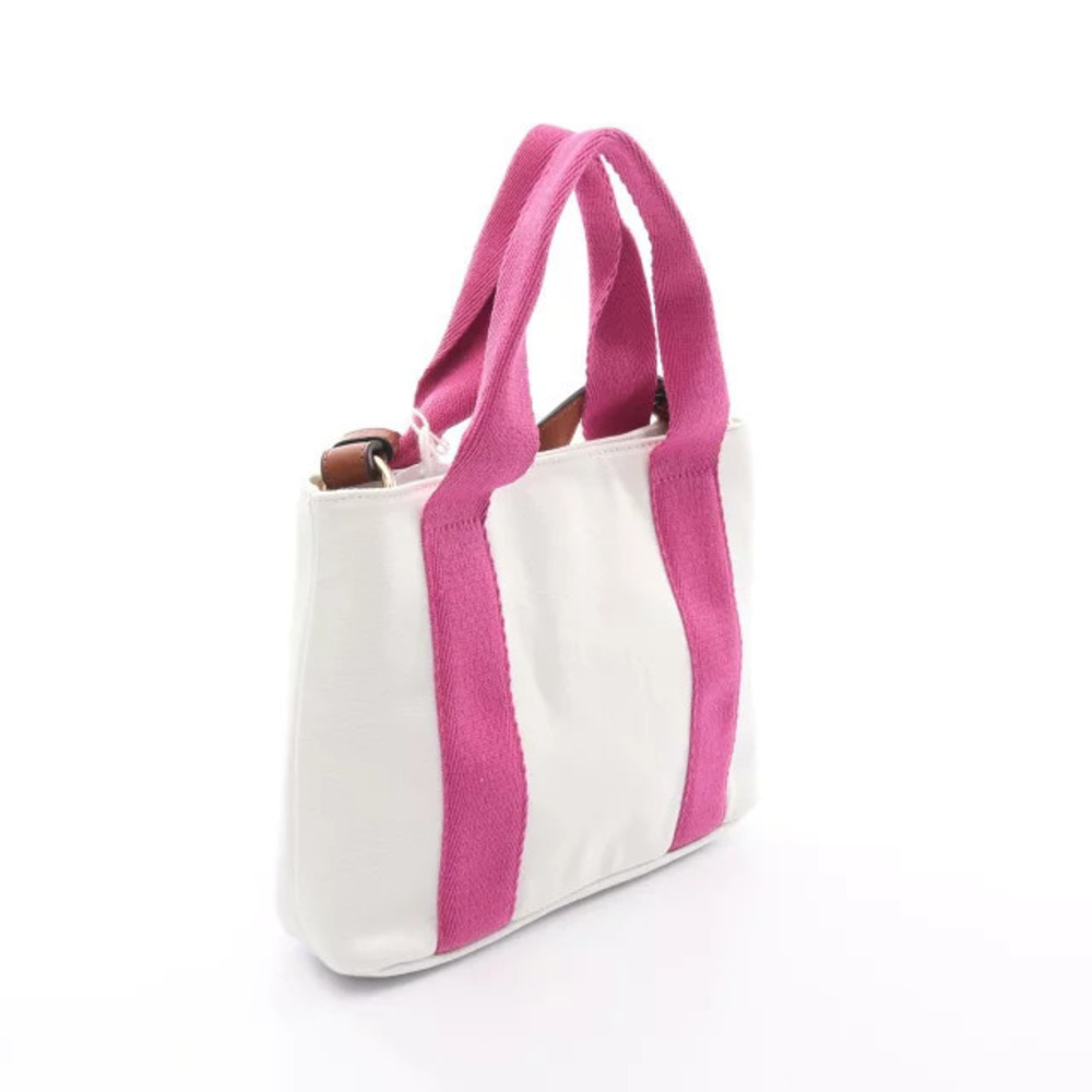 Chloe Pink Handbag Canvas White